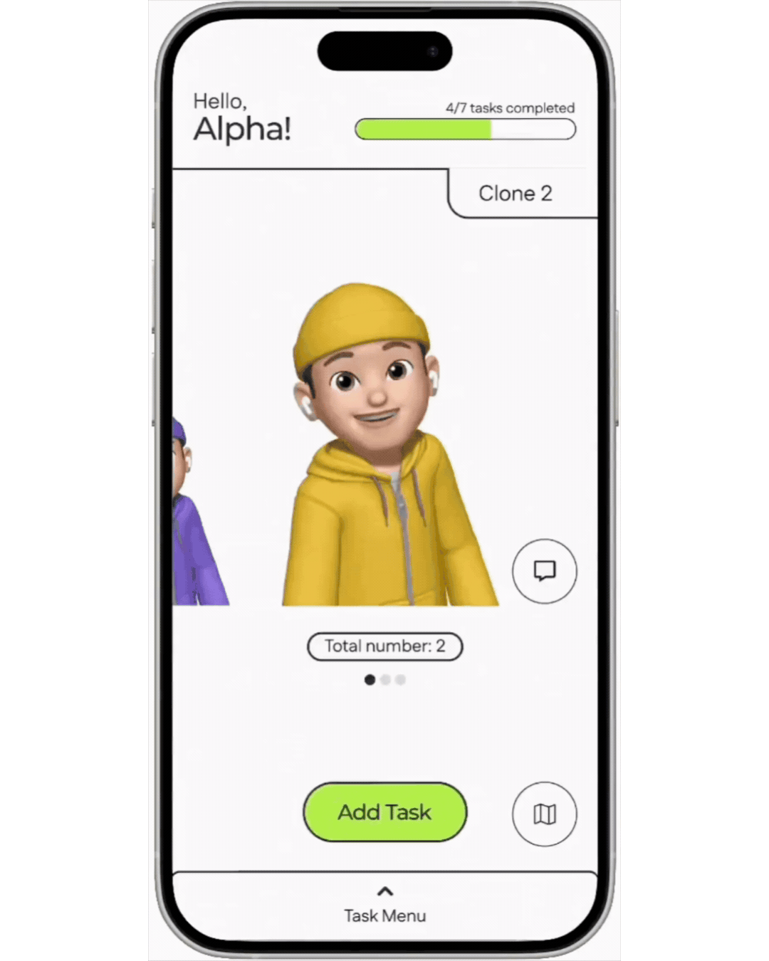 MultiMe map and messaging flow