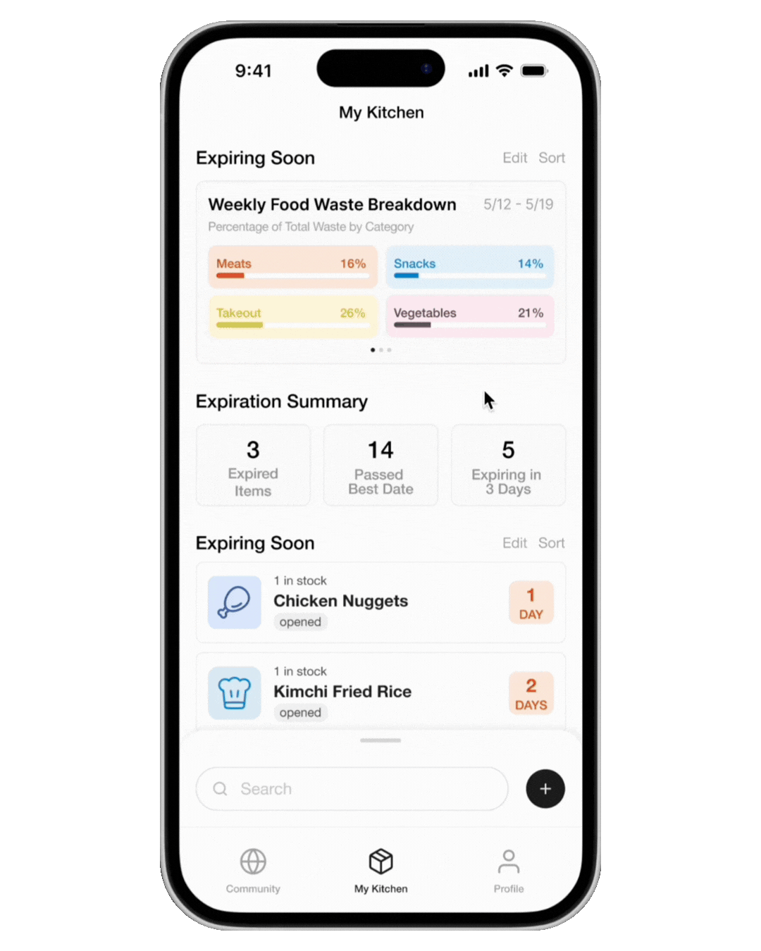 Nomo my kitchen summary and expiration overview